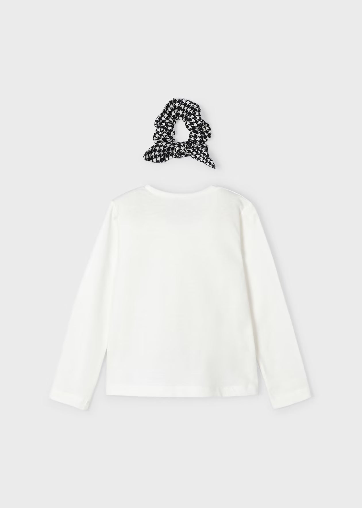 Long Sleeve T-Shirt & Scrunchie | Black