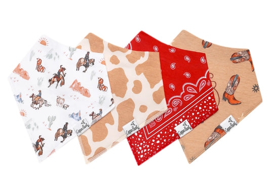 Boone | Baby Bandana Bib Set (4-pack)