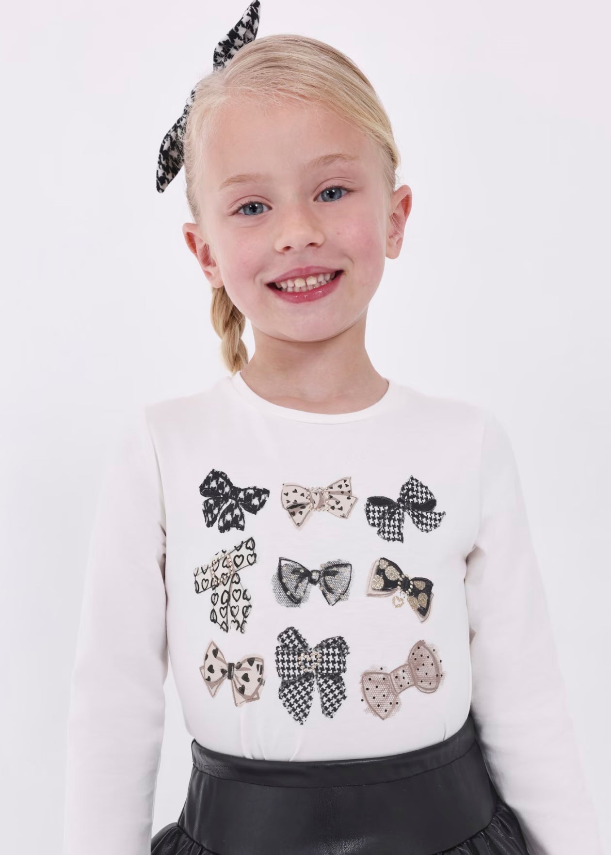 Long Sleeve T-Shirt & Scrunchie | Black