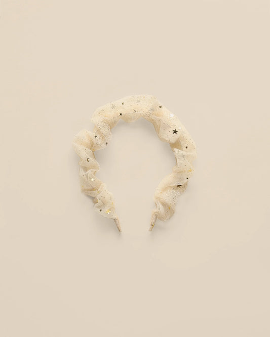 Gathered Headband | Champagne Stars