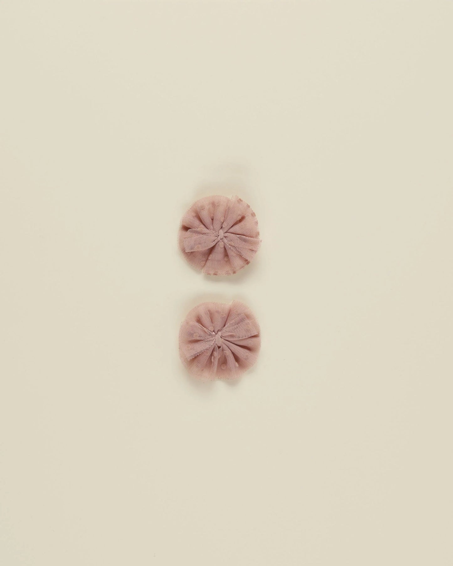 Flutter Tulle Clips | Dusty Rose