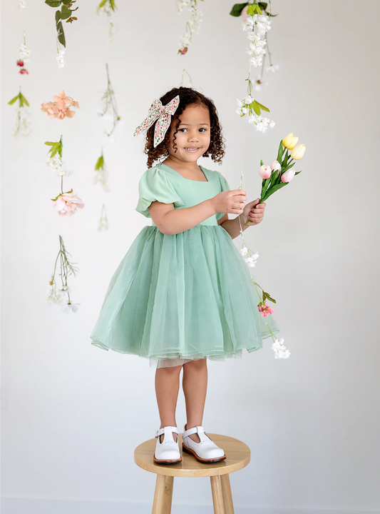 Puff Dress | Sage