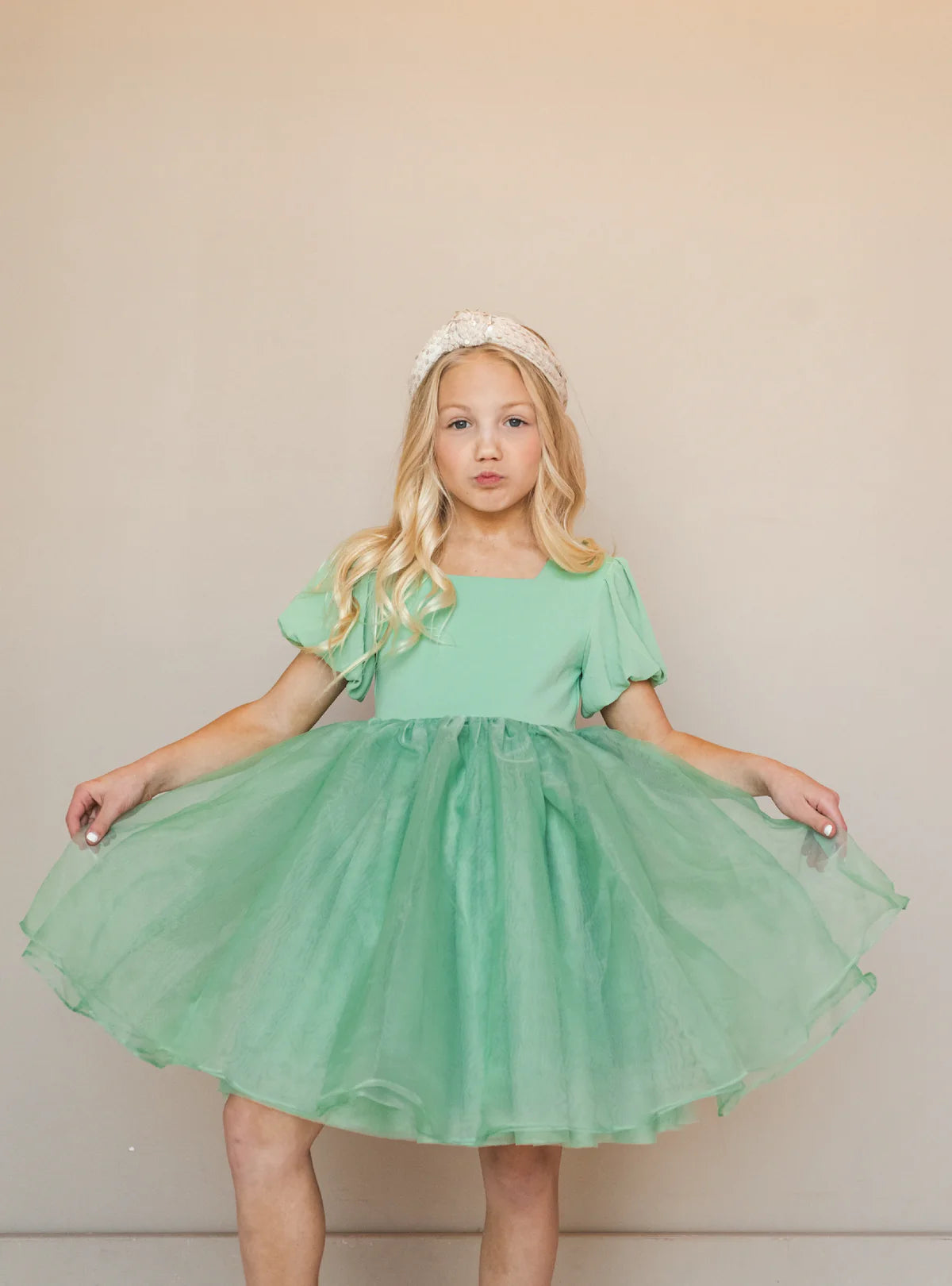 Puff Dress | Sage