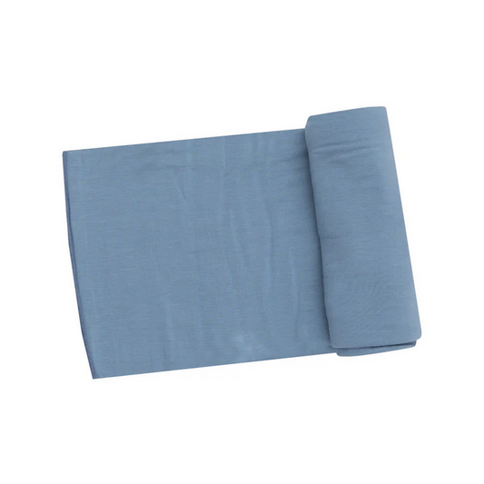 Swaddle Blanket - Basics - Solid Faded Denim - 45X45