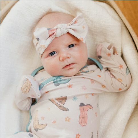 Cheyenne Newborn Knotted Gown