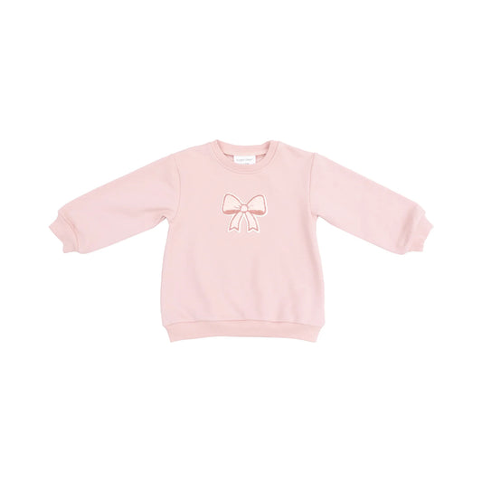 Bows and Ballet Puffy Oversize Sweatshirt W/ Applique