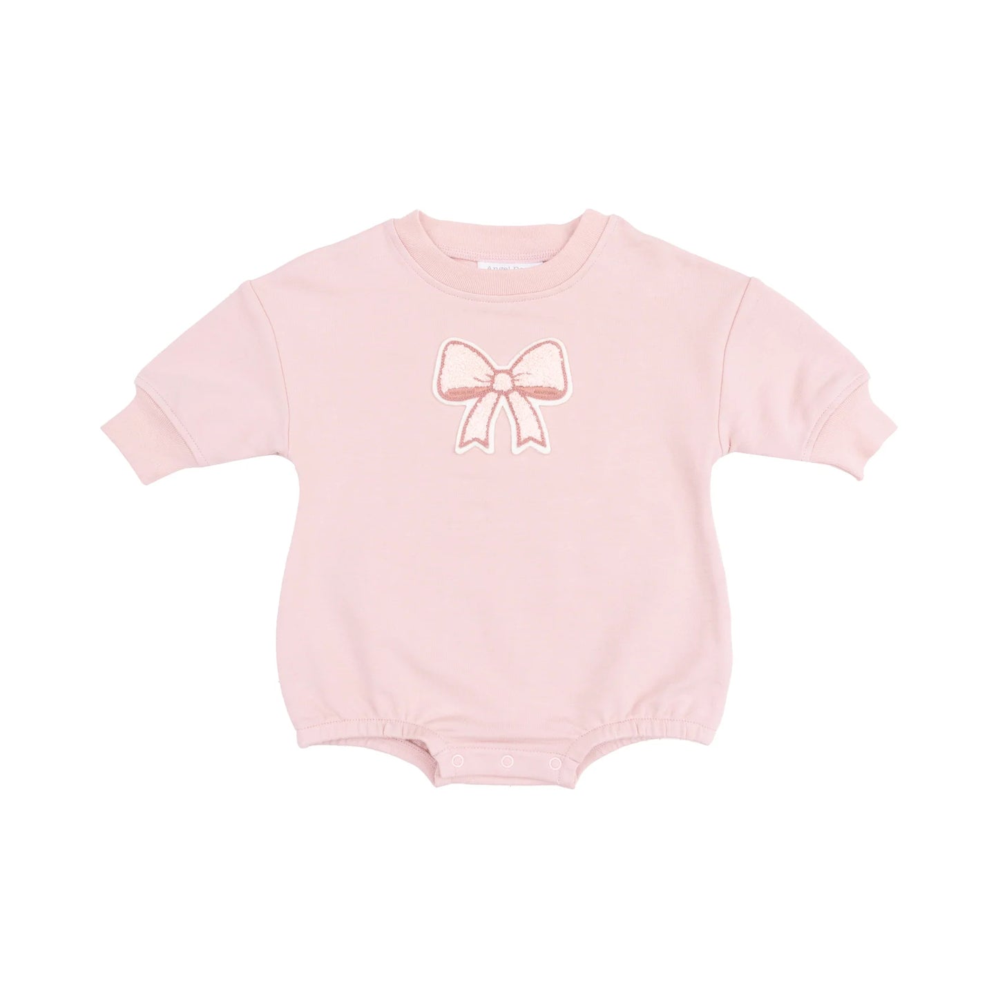 Sweatshirt Bubble with Chenille Patch - Bows French Terry