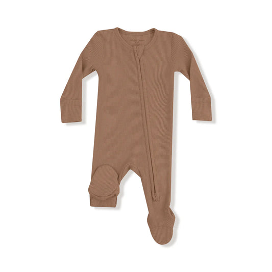 2 Way Zipper Footie | Cinnamon Swirl