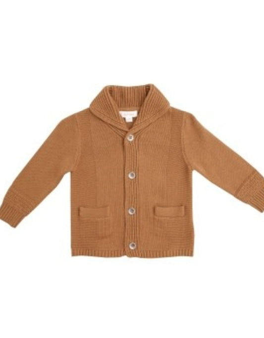 Shawl Collar Cardigan | Caramel Brown