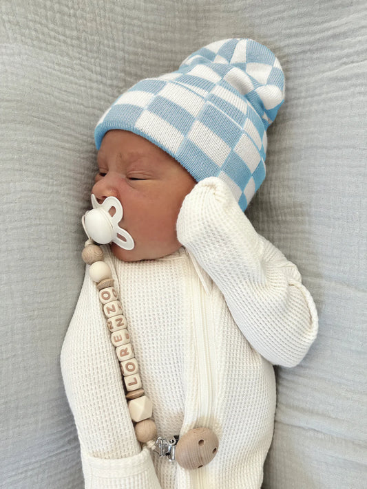 Baby's First Hat | Baby Blue/Warm White