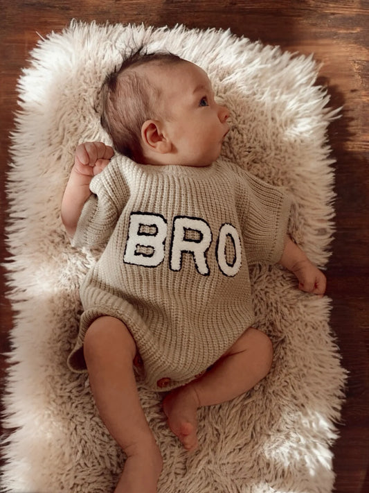 Bro Sweater Romper | Cocoa