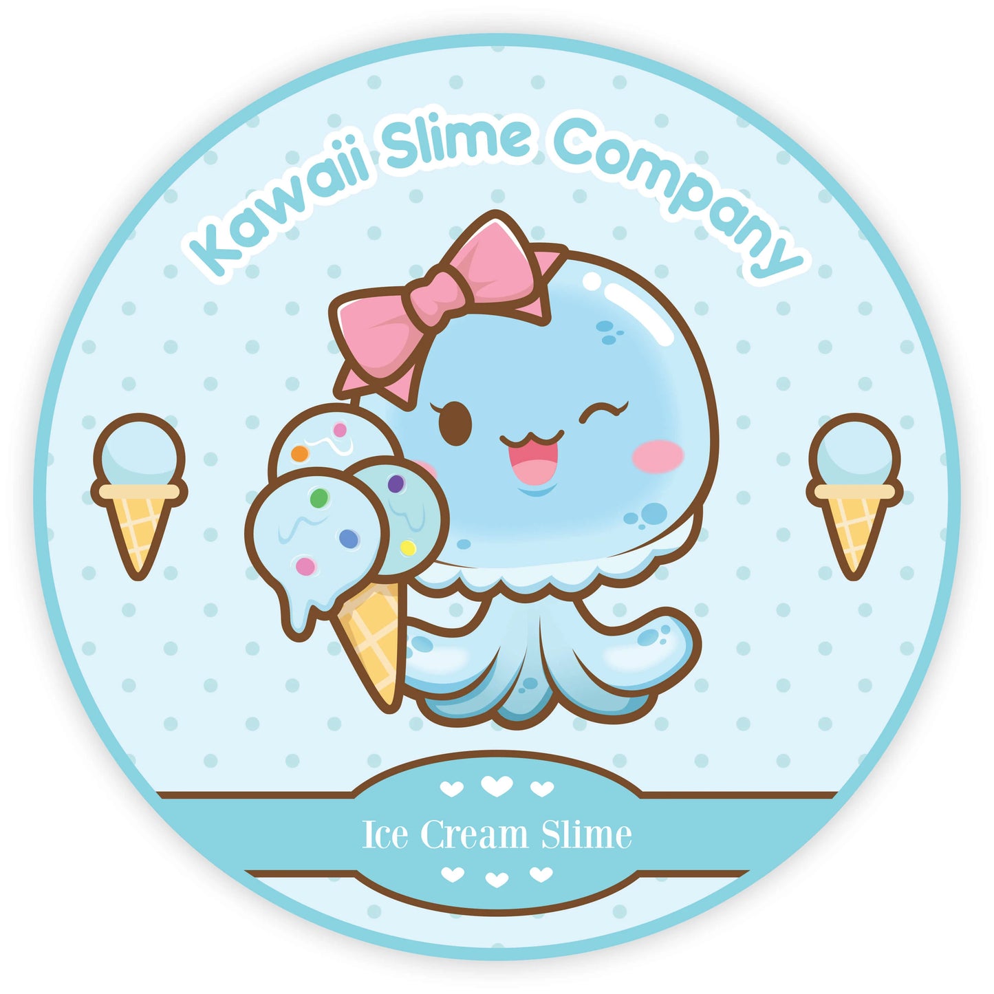 Bubble Gum Scented Ice Cream Pint Slime