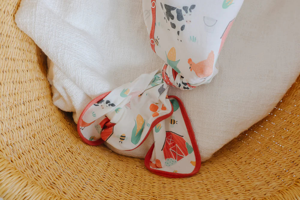 Farmstand Newborn Knotted Gown