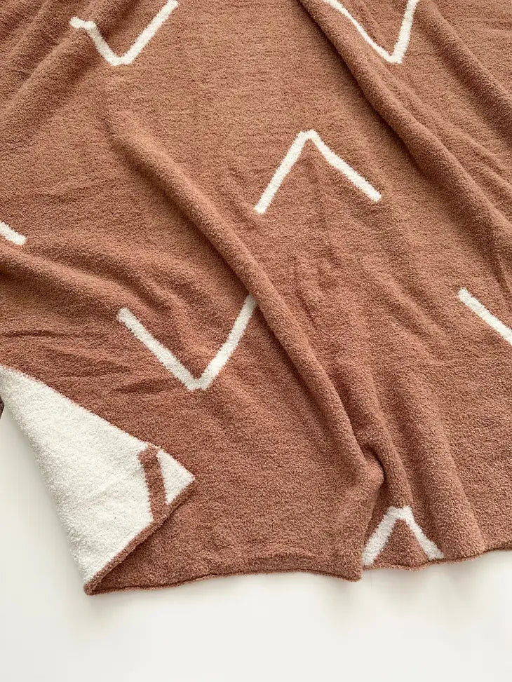 Arrow Blanket | Caramel/Cream