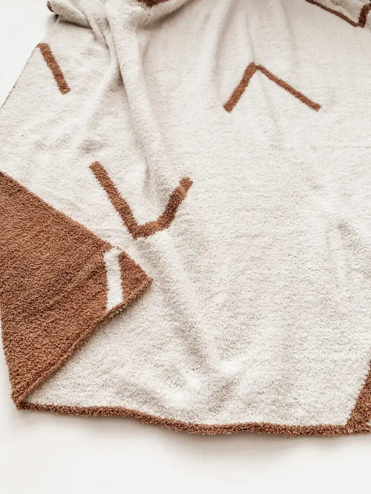 Arrow Blanket | Caramel/Cream