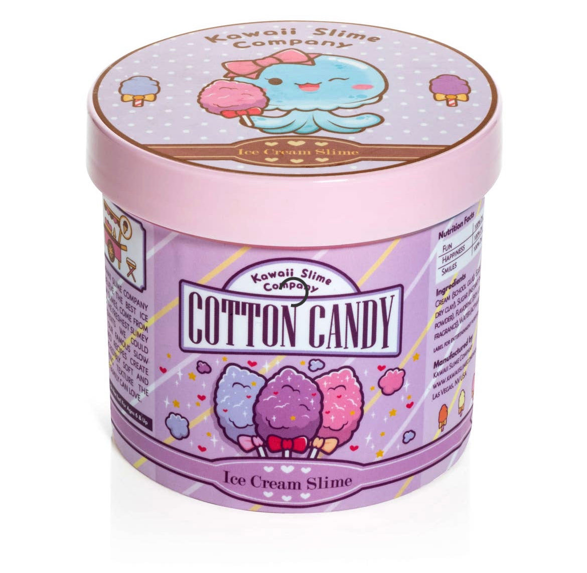 Cotton Candy Scented Ice Cream Pint Slime