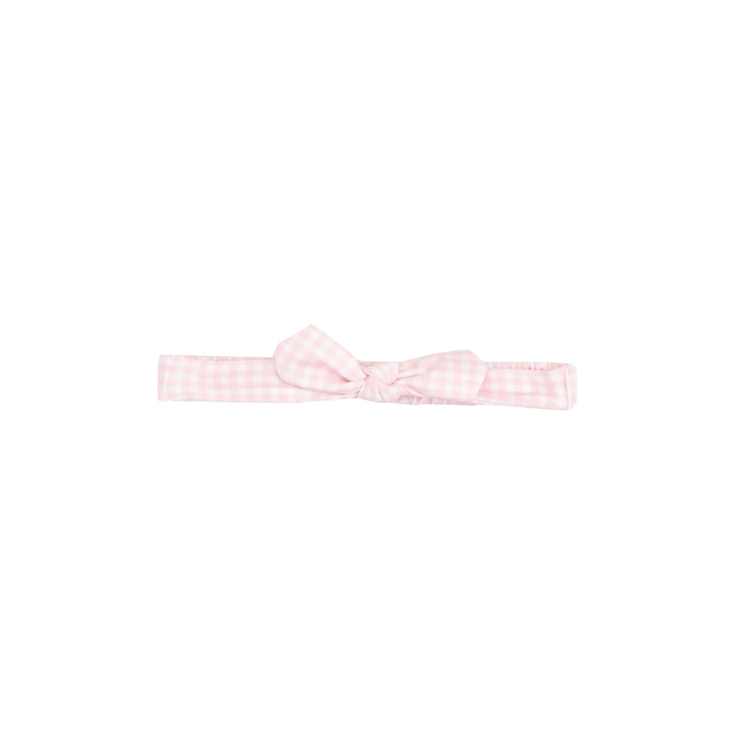 Knot Headband | Mini Gingham Pink
