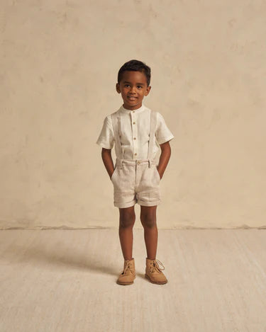 Suspender Short | Linen