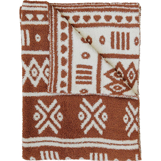 Alpine Rust Checkered Plush Blanket | Lovey