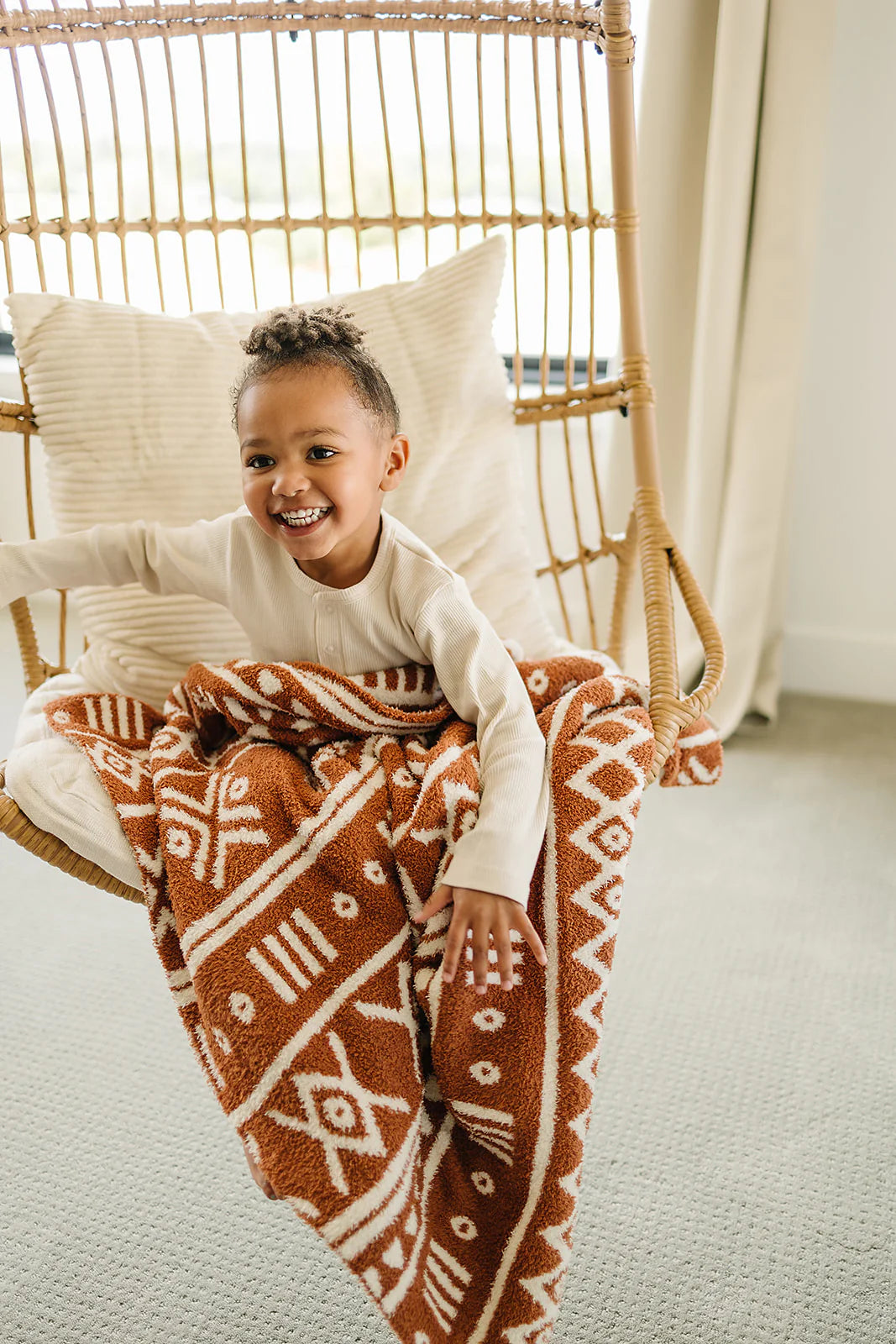 Alpine Rust Checkered Plush Blanket | Lovey