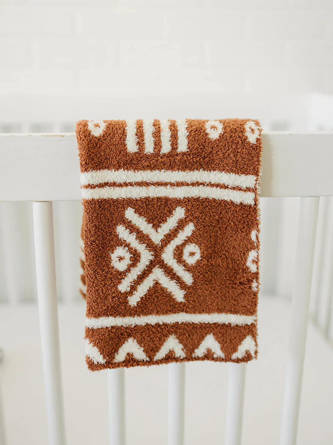 Alpine Rust Checkered Plush Blanket | Lovey