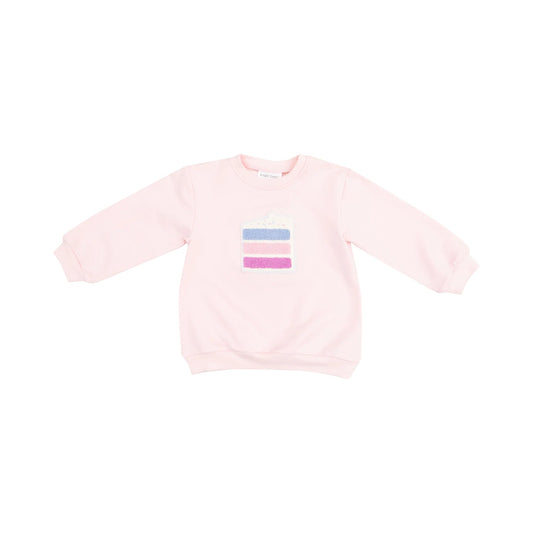Birthday Cake Oversize Sweatshirt W/ Applique