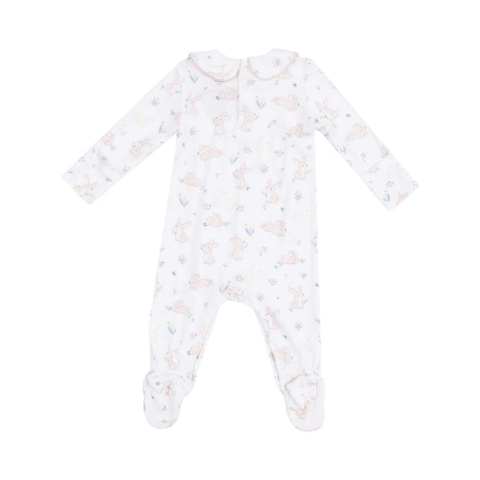 Bunny And Duck Smocked Peter Pan Footie