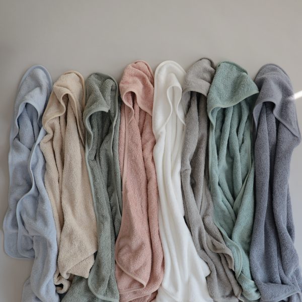 Organic Cotton Hooded Baby Towel | Pearl