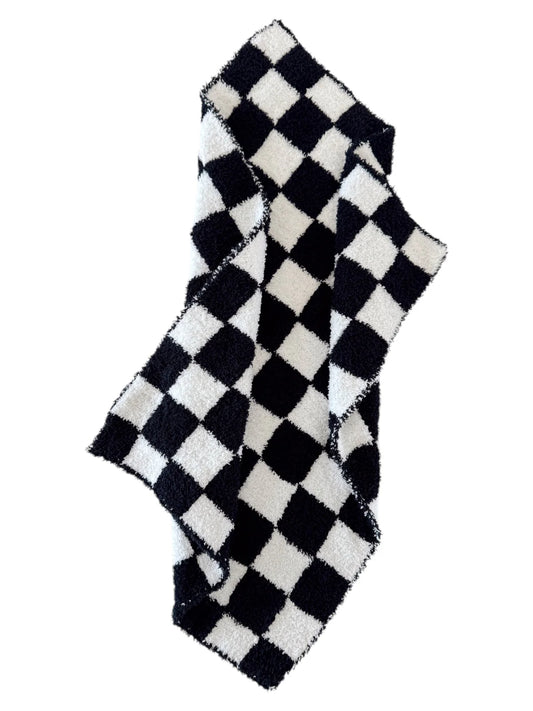 Phufy® Bliss Checkerboard Mini Blanket | Black
