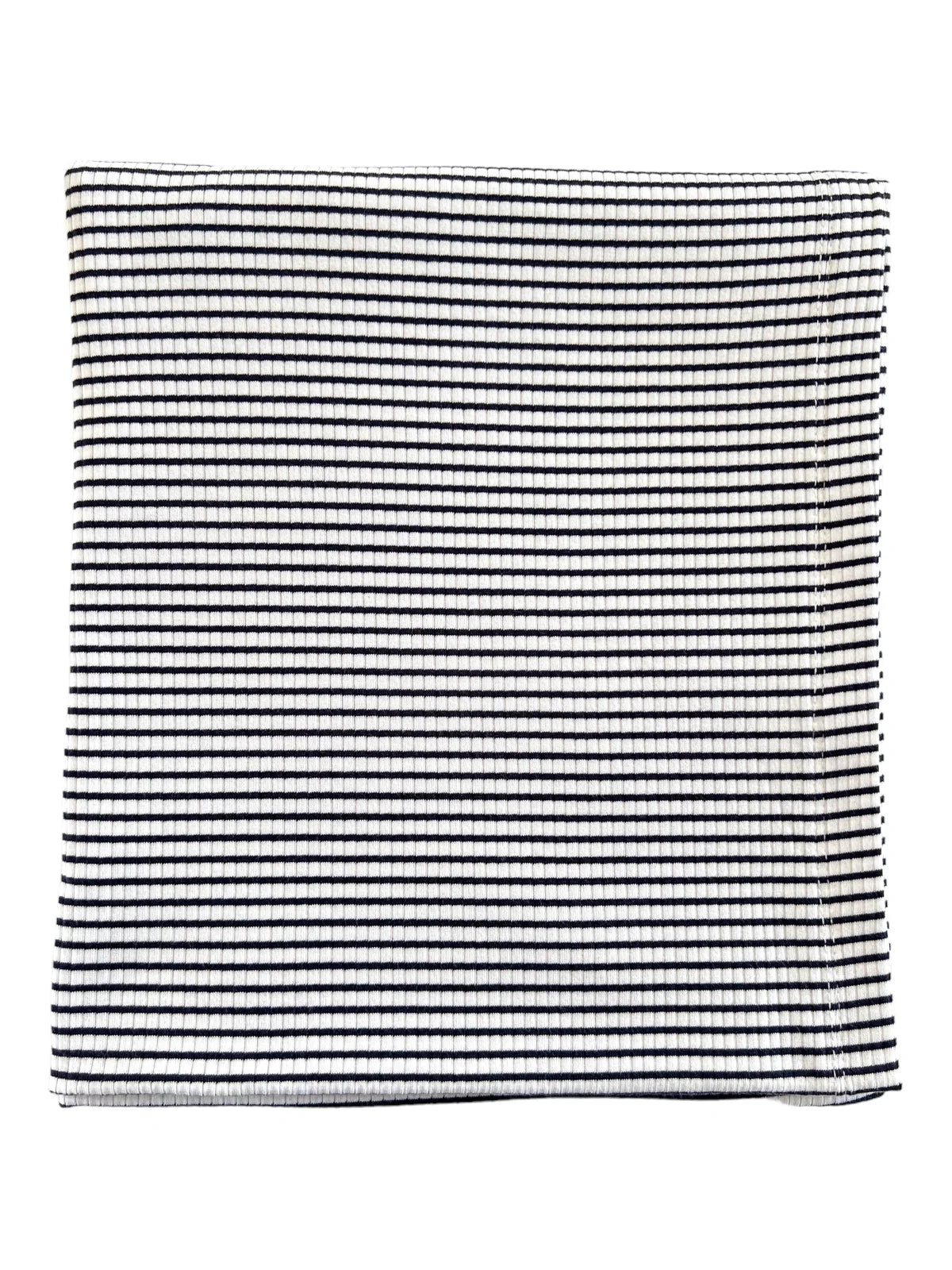 Black Stripe | Organic Ribbed Swaddle