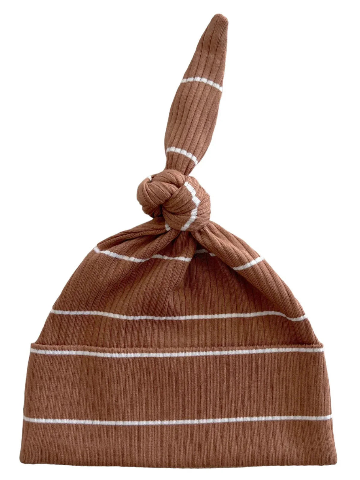 Saddle Stripe | Organic Ribbed Beanie