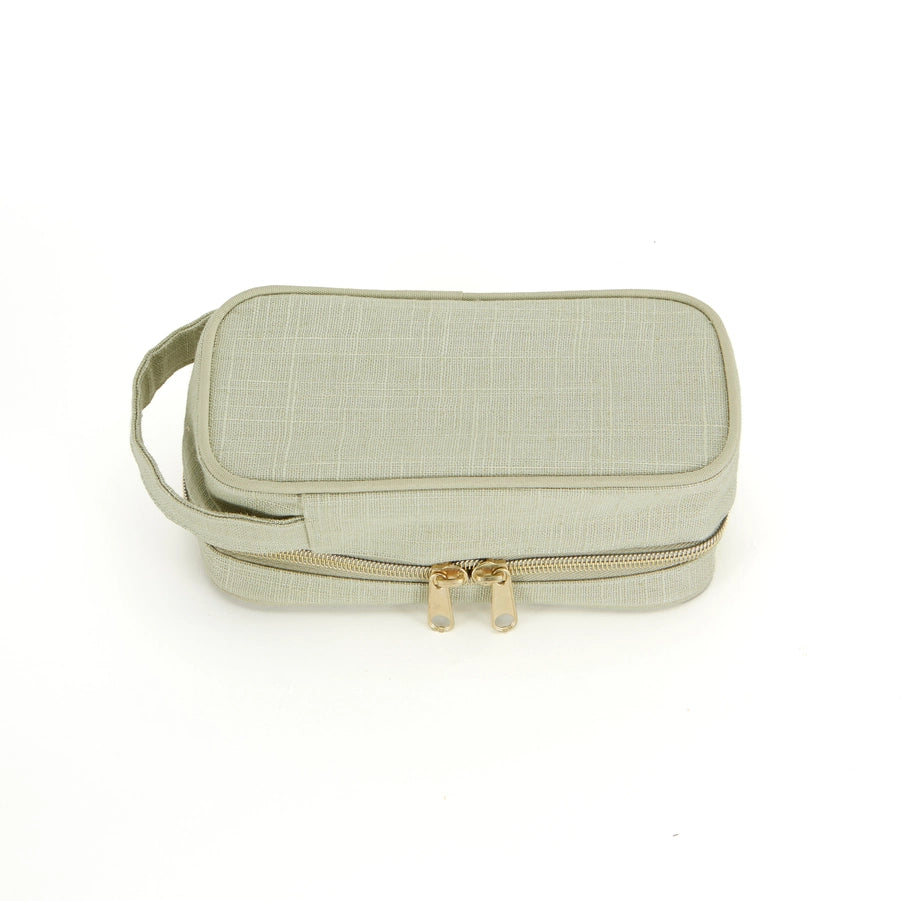 Little Hearts Pencil Case | Sage