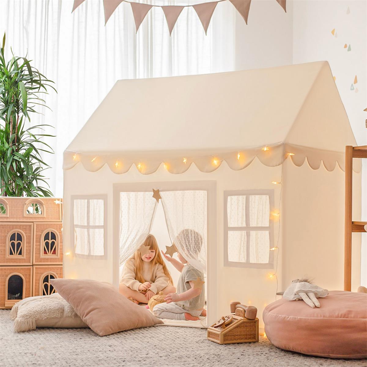 Tiny LandÂŽ Natural Cream Playhouse