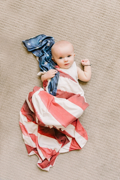 Patriot Knit Blanket Single