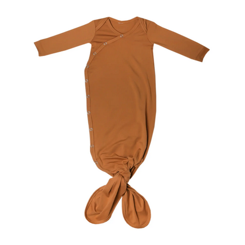 Camel Newborn Knotted Gown