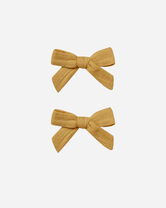 Bow With Clip Set | Shell, Gold