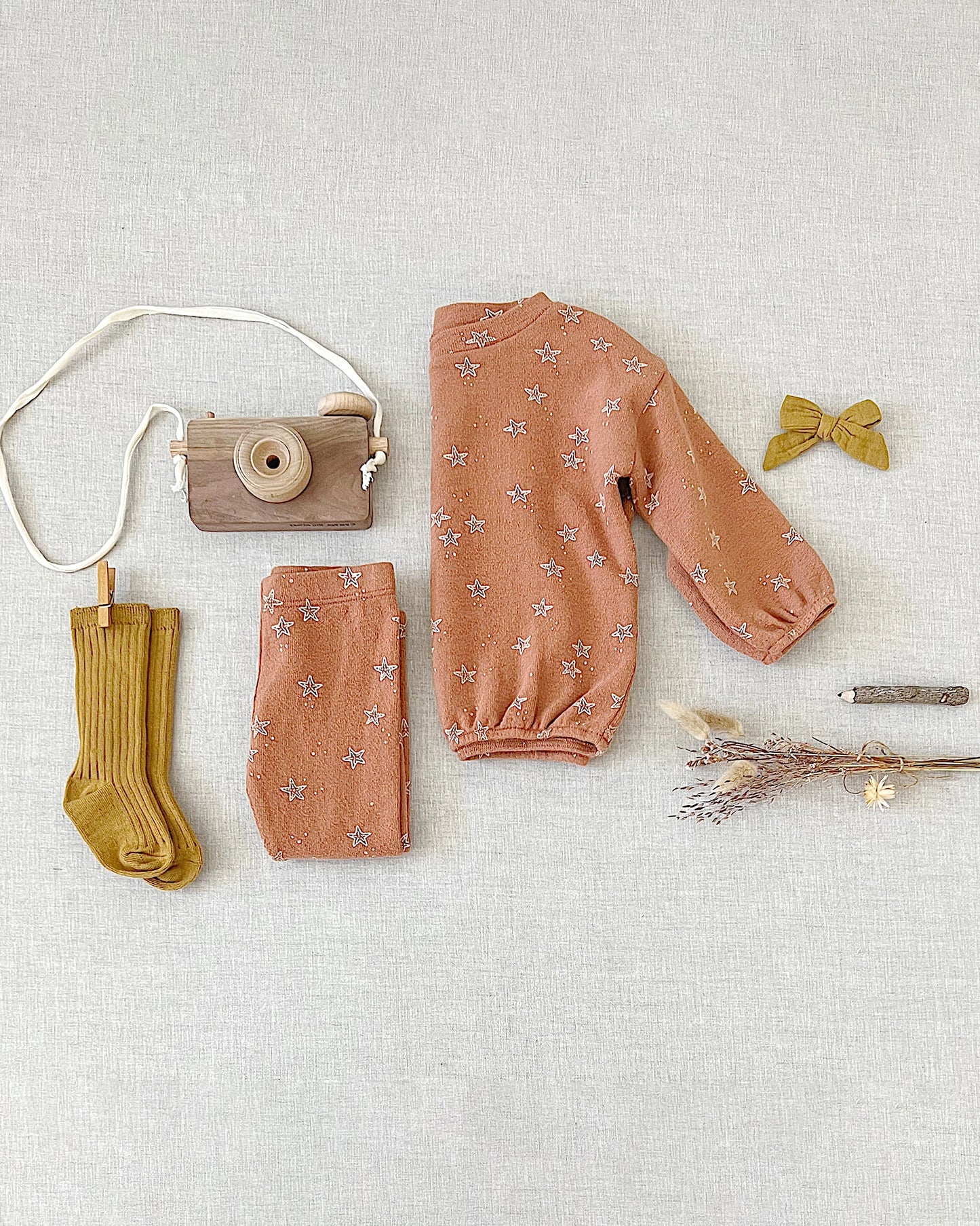 Bow With Clip Set | Shell, Gold