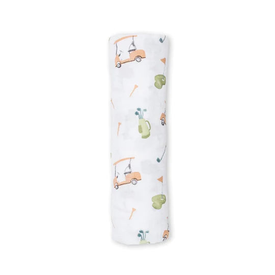 Lulujo Cotton Swaddle- Golf