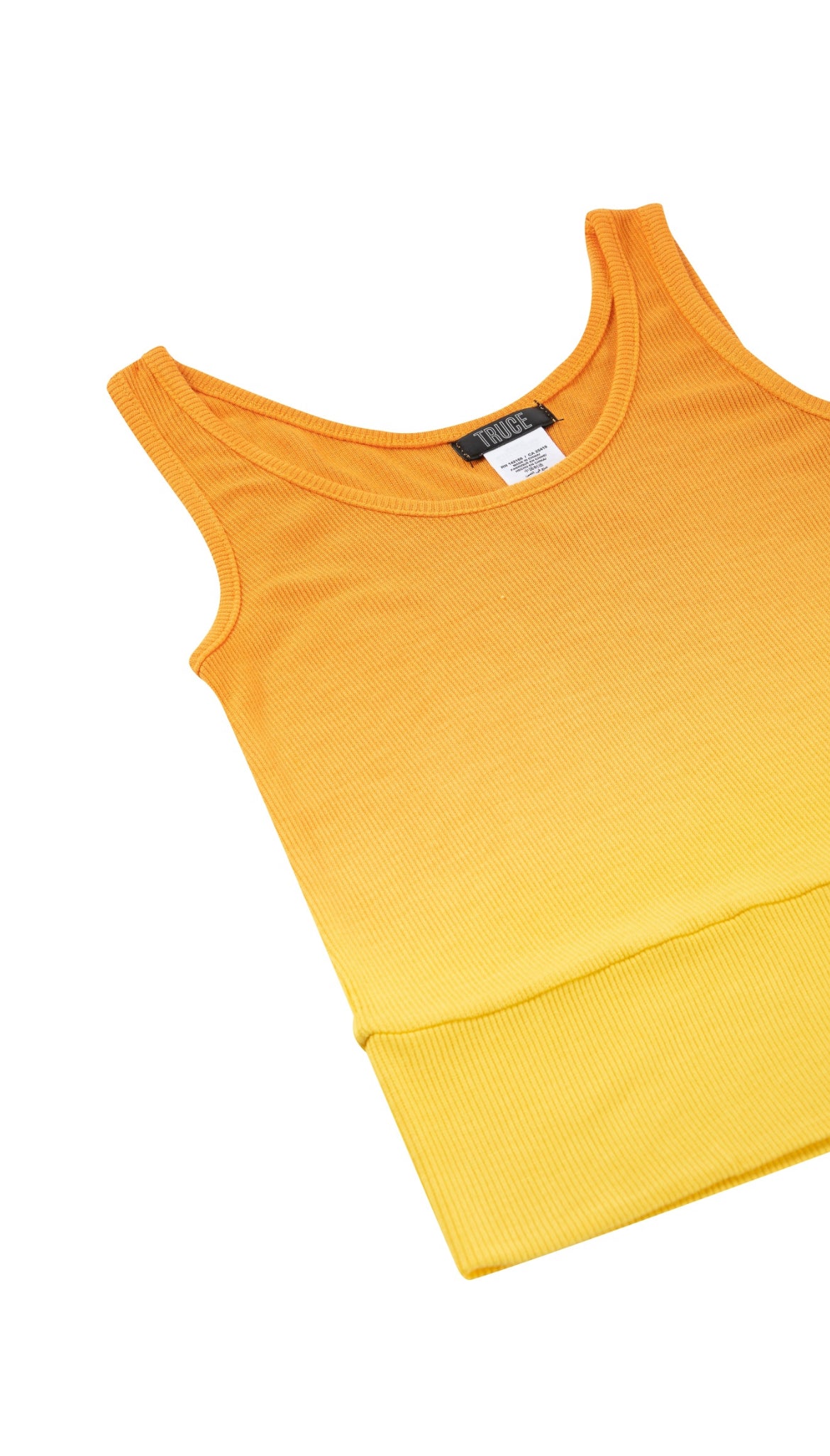 Ombre Ribbed Crop Tank| Sunrise