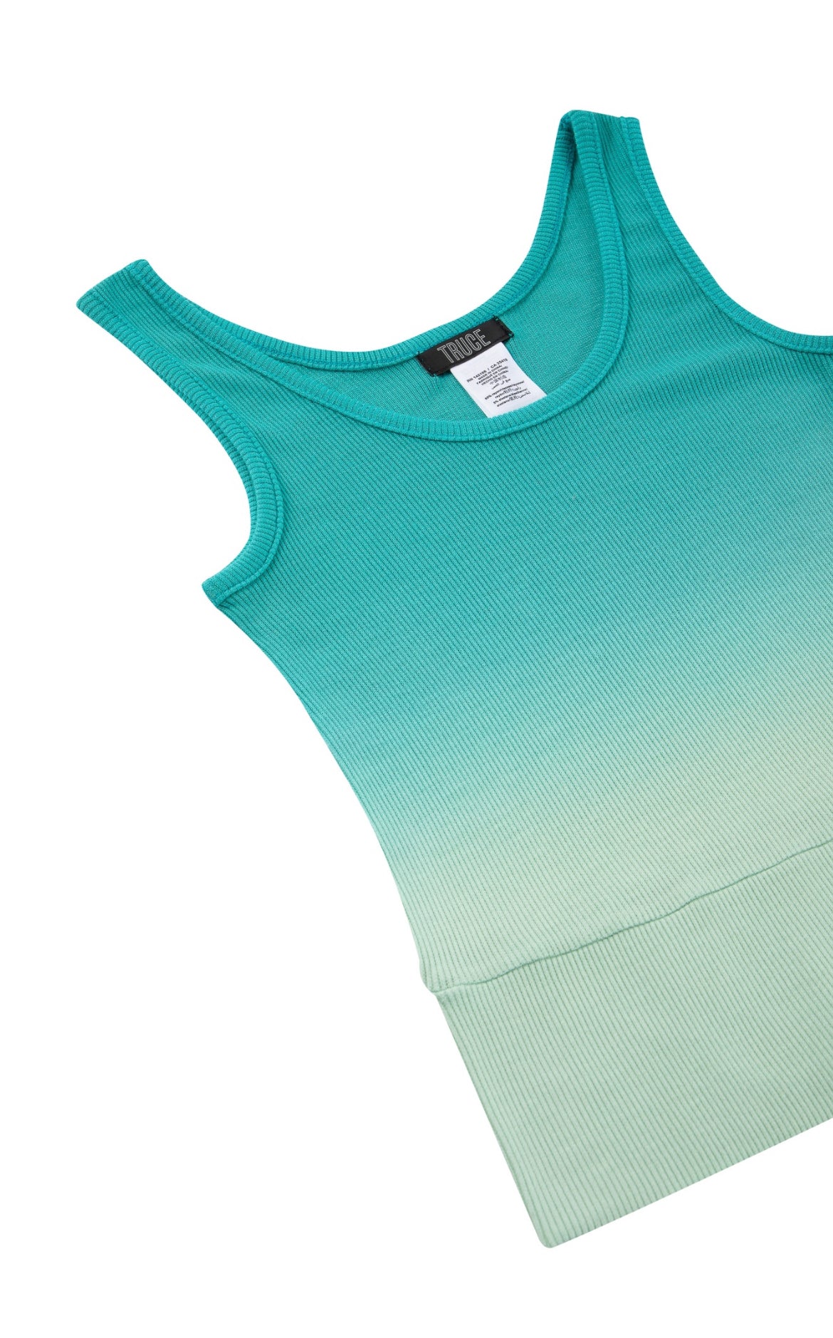 Ombre Ribbed Crop Tank| Sea Side