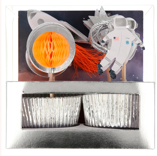 Space Cupcake Kit (x 24 toppers)