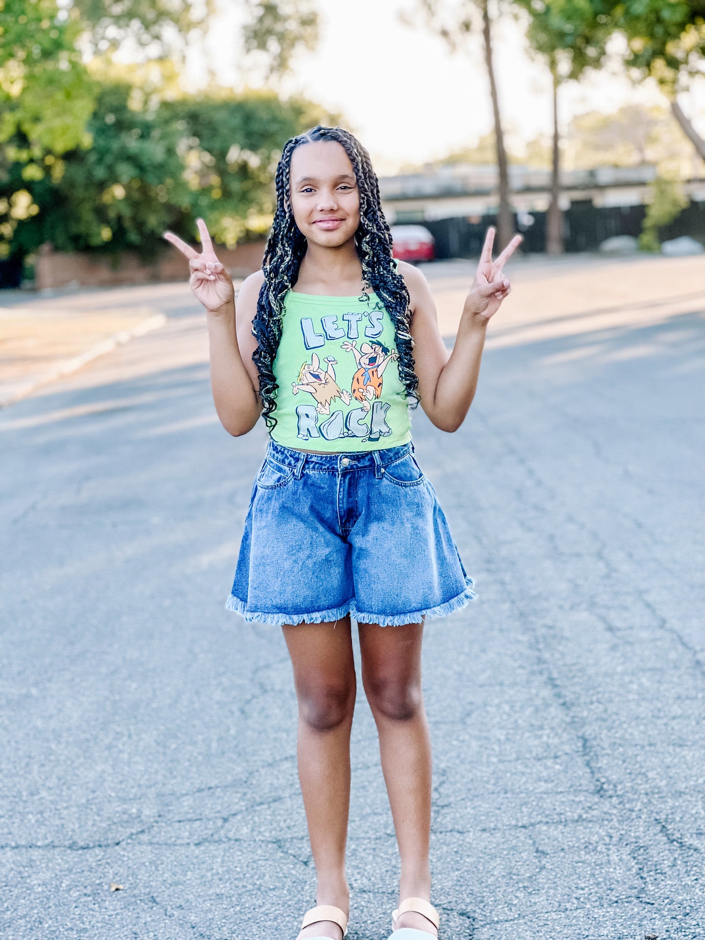 The Flintstones Cropped Tank Top
