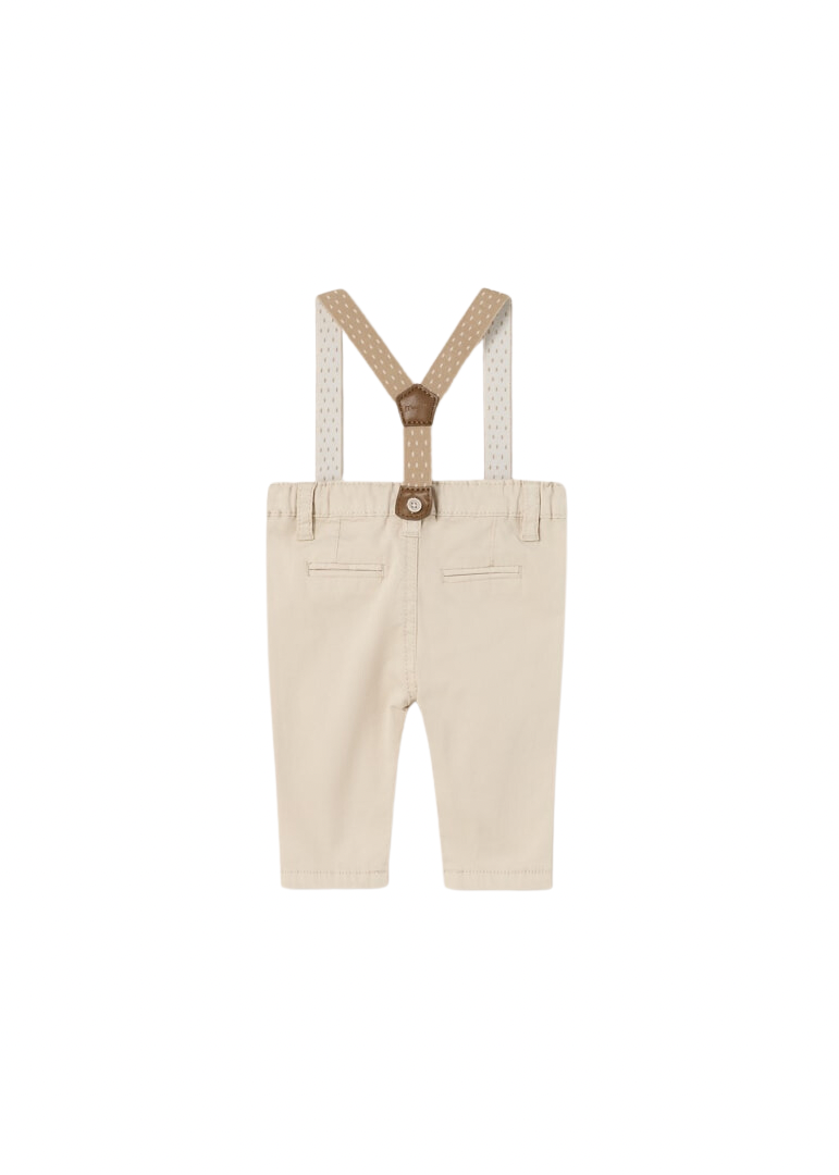 Suspender Pant | Beige