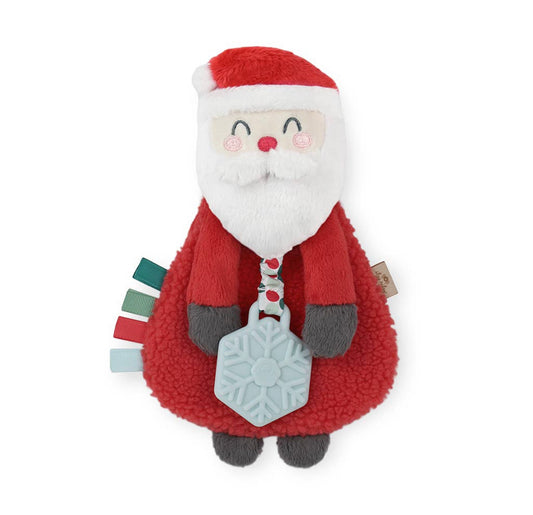 Holiday Lovey + Plush Teether Toy | Santa