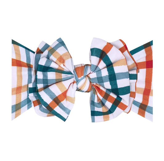 Fab Bow Headband | Harvest Plaid