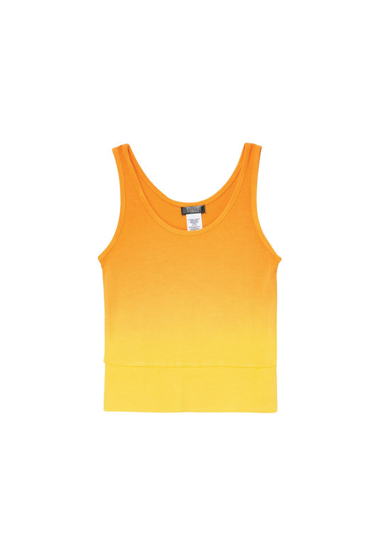 Ombre Ribbed Crop Tank| Sunrise