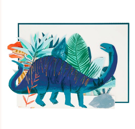 Dinosaur Concertina Card