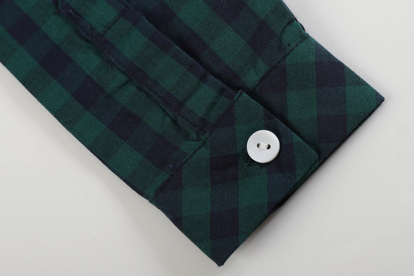Boy Dress Shirt | Blue Green Check
