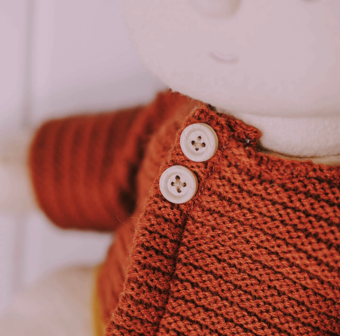 DINKUM Doll Cardigan | Chestnut