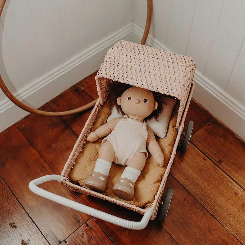 Organic Cotton Muslin Strolley Bedding Set | Mustard